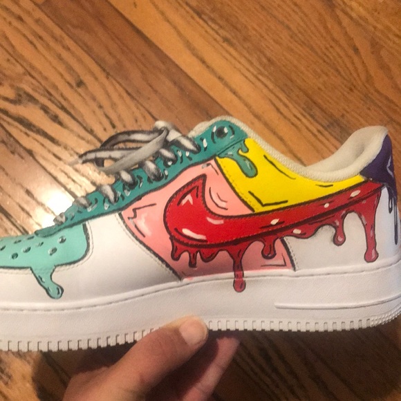 Custom Cartoon Nike Air Force Ones - Picture 4 of 11